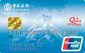 中国银行长城环球通信用卡