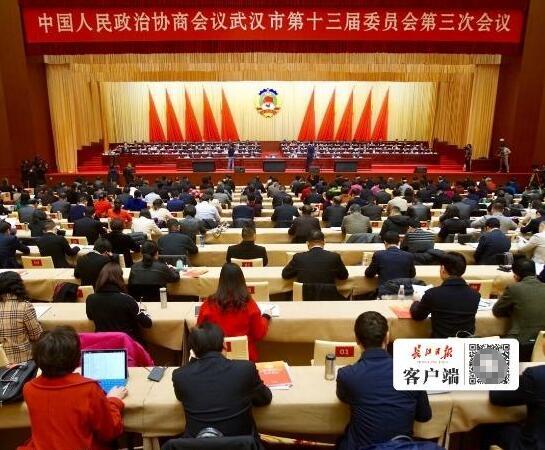 政协武汉市第十三届委员会第三次会议开幕