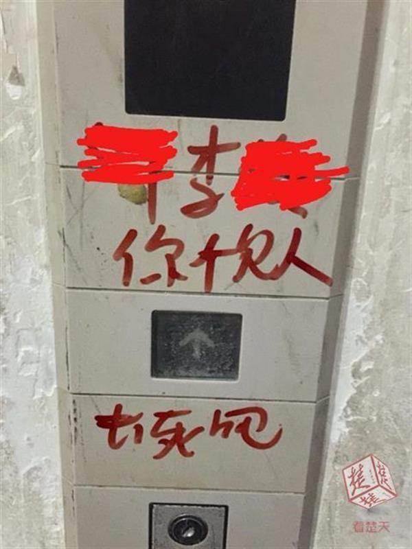 武汉女子投诉快递员 电梯口出现被诅咒恶语