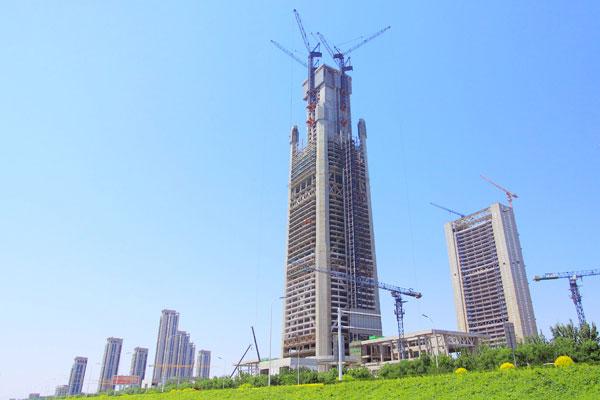 天津117大厦416米 中国结构第一高楼武汉造