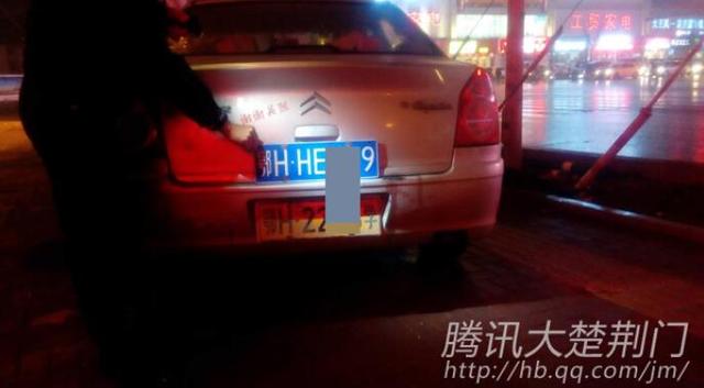 荆门男子用假牌照冒充教练车 交警火眼金睛识