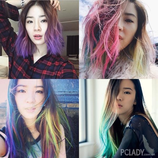想想满街黑白灰 再看看彩虹头<em>Irene</em> Kim_大楚网