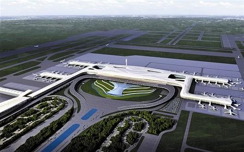 武汉天河机场T3航站楼昨开建 九州通衢 添新翼