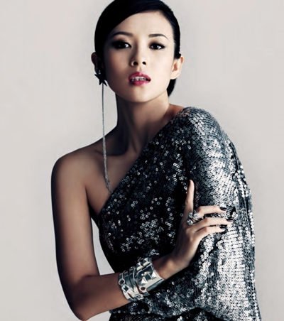  章子怡 华服浓妆 性感拍摄杂志 大片 , 章子怡 复古