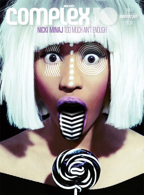 美国饶舌歌手nicki minaj登杂志封面 扮相特立独行[高清大图]