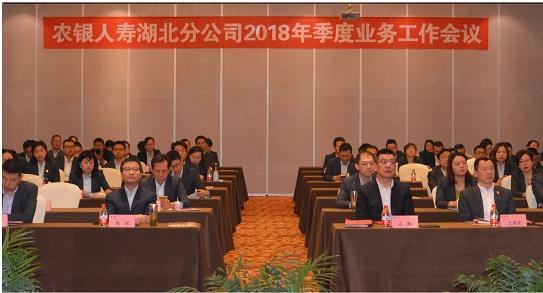 农银人寿湖北分公司召开2018年季度业务工作