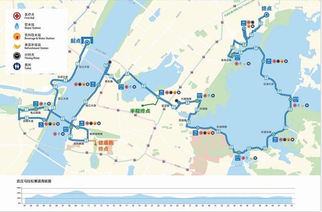 首届汉马比赛线路公布 赛道美如画两头最难跑