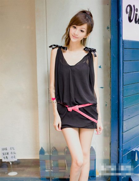 蕾丝抹胸+小热裤 90后<em>美妞</em>真会搭_乐便宜_腾