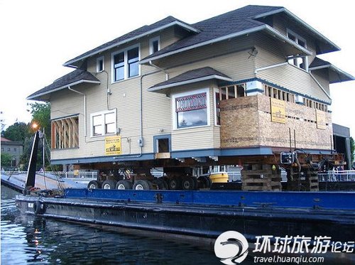 美国人搬家连房子一起都打包带走_旅游频道_