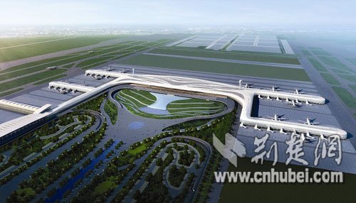 武汉天河机场T3航站楼形似楚凤展翼_湖北新闻