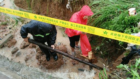 第五轮暴雨来袭 黄冈电信确保京九干线安全畅