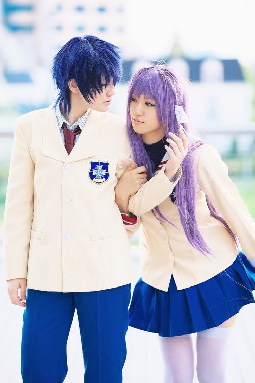 双人演绎,<em>藤林</em>杏和冈崎的配对cos秀_游戏_腾讯