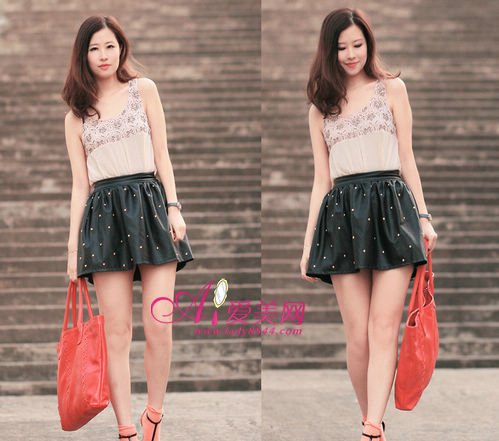 A字裙扮靓 掩盖宽臀柔美气 巨增 _大楚网_腾讯