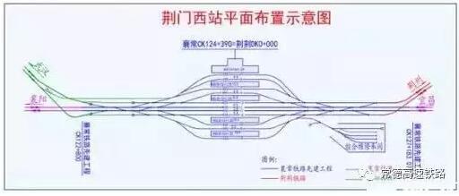 好消息!荆门西站平面示意图出炉 设计规模5台11线