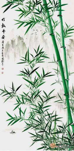 当代画家李国胜笔下竹画:潇洒俊逸,让人心生喜爱!