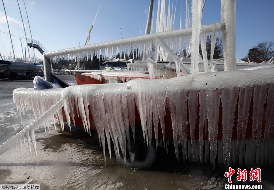 欧洲部分地区遇极寒天气 气温跌破﹣38℃(图)