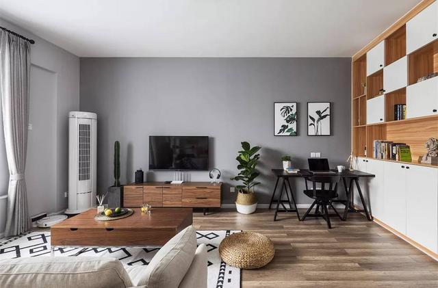 客厅不做吊顶大平顶也可以美美哒