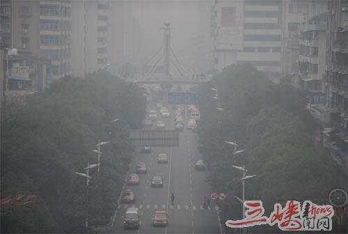 宜昌阴雨天气将持续一周 空气昨现轻微污染