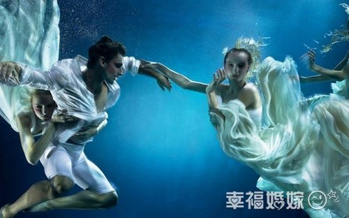 水下的世界 人鱼公主美丽婚礼