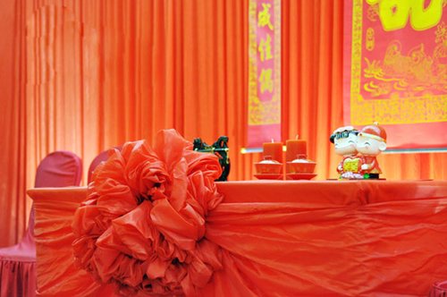 红色纯中式主题婚礼