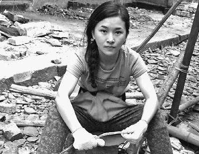 廖智在救援现场