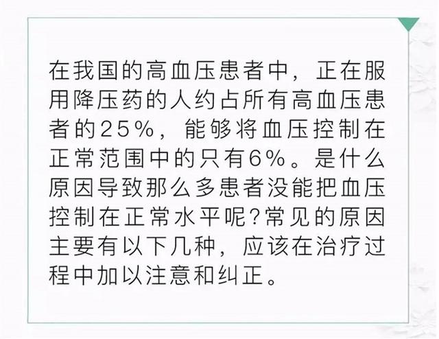 科普丨降压药为什么会失灵?这8种常见原因要