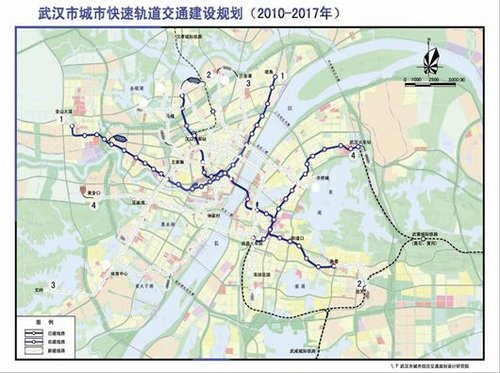 武汉地铁3号线昨开工2015年4条轨道线扣成环