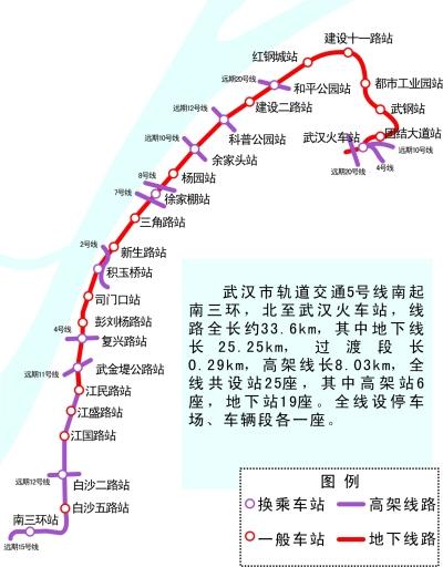 地铁5号线将开工 与多条穿江线交会方便换乘-武汉房产新闻-武汉得意