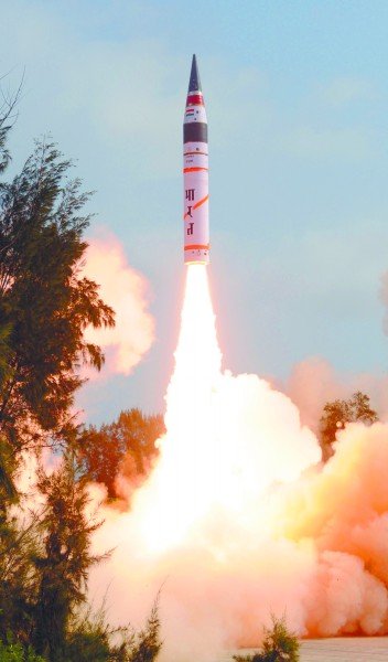 印度试射烈火-5,覆盖全亚洲