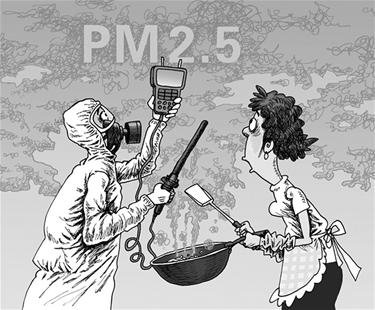 环保局:炒菜增PM2.5存误解 不是不让吃饭