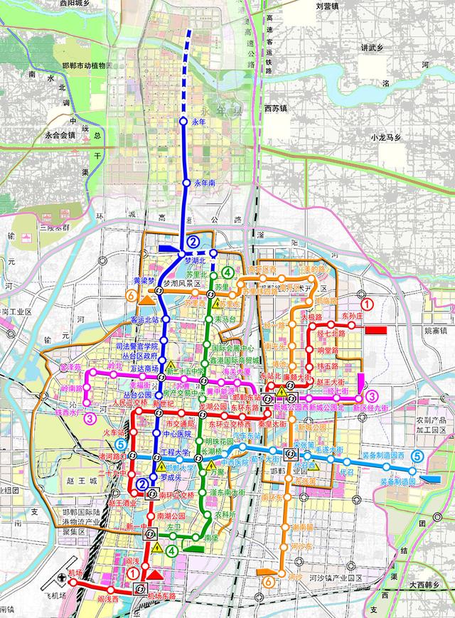 邯郸轨道交通1号线、4号线用地控制规划开始
