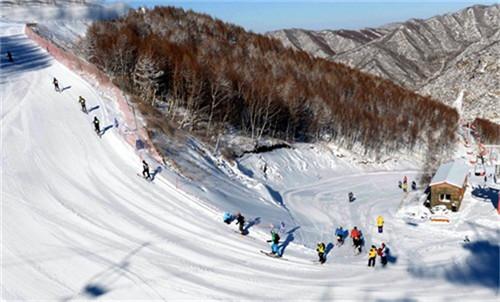 万龙滑雪场位于河北省张家口市崇礼县红花梁,占地面积30余平方公里