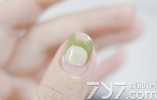 美甲兔子画法 圆点配小兔子更可爱