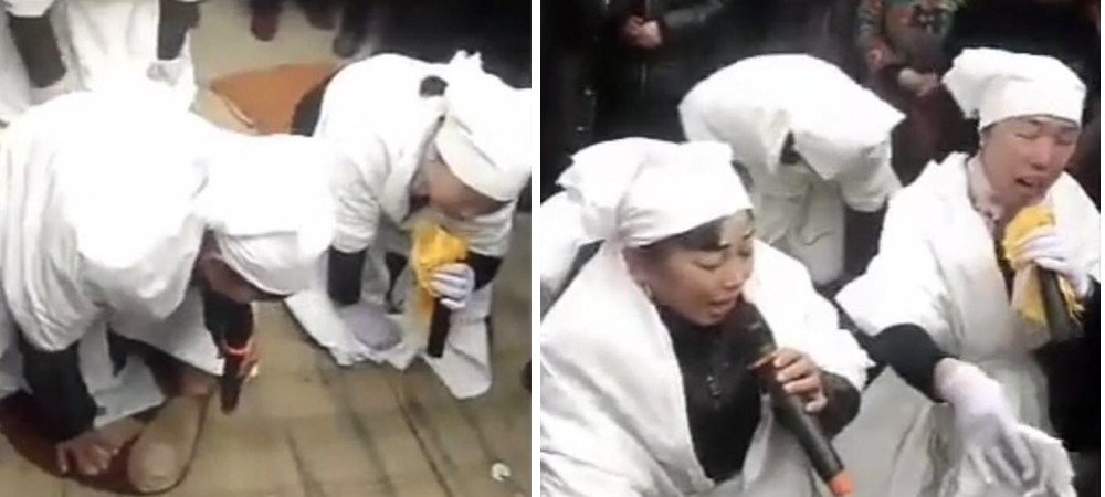 邯郸一村民办丧事请"哭丧团队"连哭带唱引围观