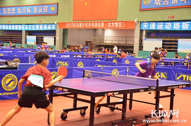 2019年全国少年乒乓球比赛(北方赛区)正定开赛
