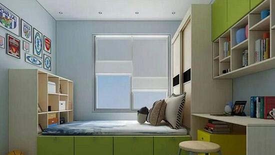 衣柜床一体设计让有限的空间更精彩