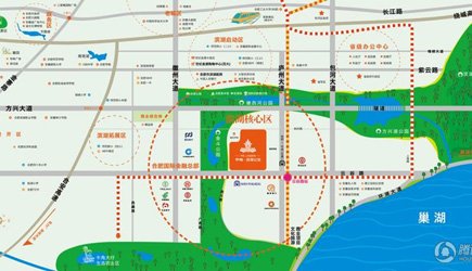 核心图区域核心板块紧邻滨湖初中教学环湖cbd板块,地处安徽省委省滨湖建议区位历史图片