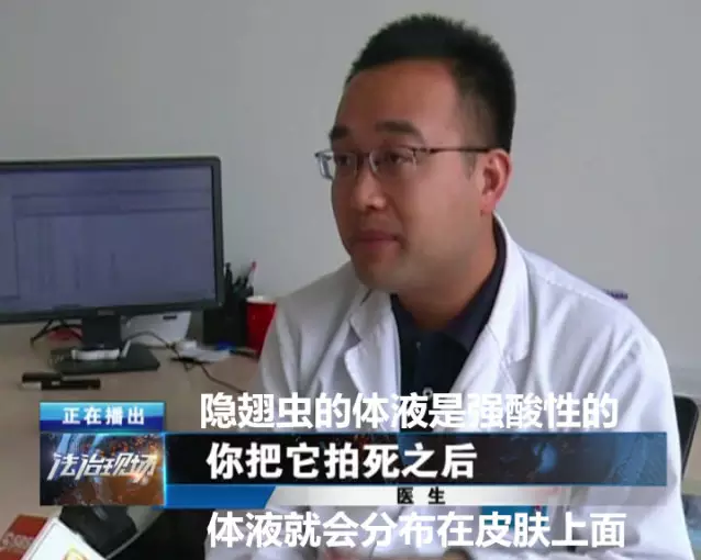 男子一巴掌拍死一只虫 导致半个脖子烂掉