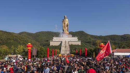 中原大佛开光日 尧山福泉、尧山景区免门票（组图）