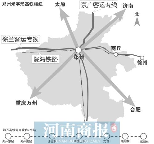 郑万高铁河南境内将设7站 南阳至郑州可坐高铁