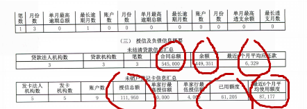 教你一分钟看懂征信报告