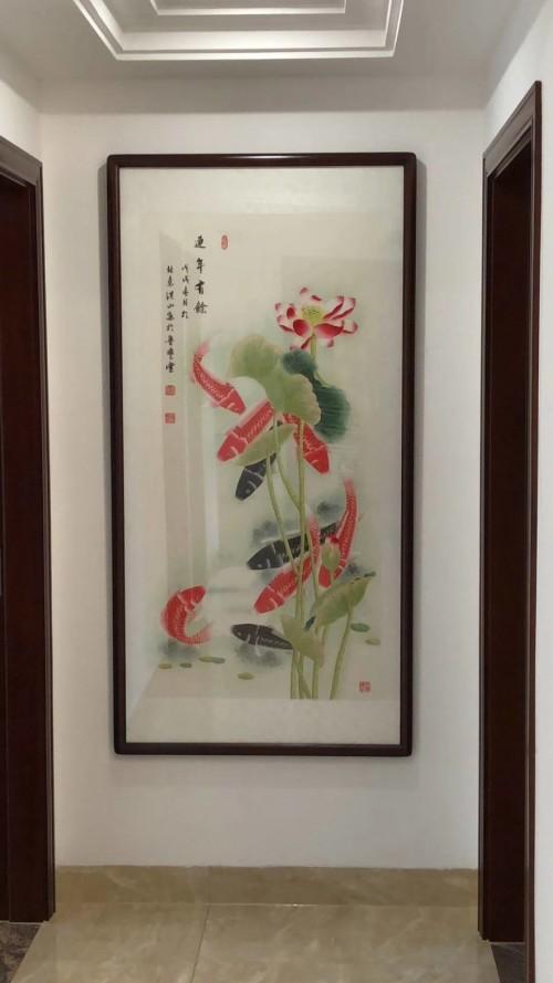 进门口墙挂什么字画 国画花鸟画旺运聚财好选择