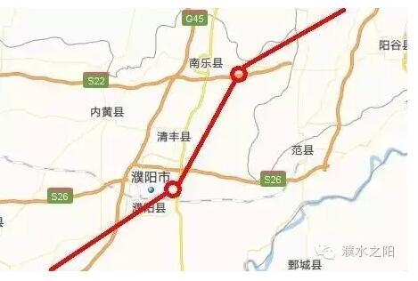 郑济高铁路线走向确定 在濮阳设俩站点