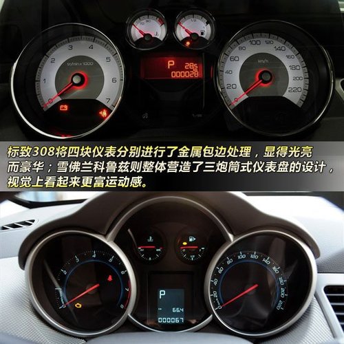 仪表盘方面,两车的仪表排布方式惊人的相似,都采用了两个大高清图片