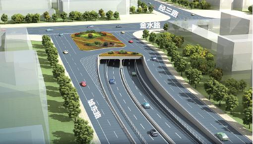 郑州金水路准快速化工程俩下穿隧道开建(图)