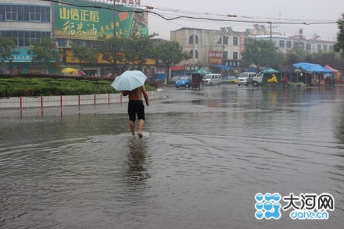 漯河迎入秋来首场大雨市区最高降雨量达90毫米