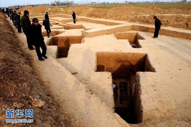河南温县发明年夜型汉代墓葬群 出土文物200余件