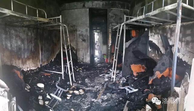 河南科技大学女生宿舍楼起火