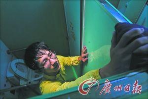 海轮在工作中