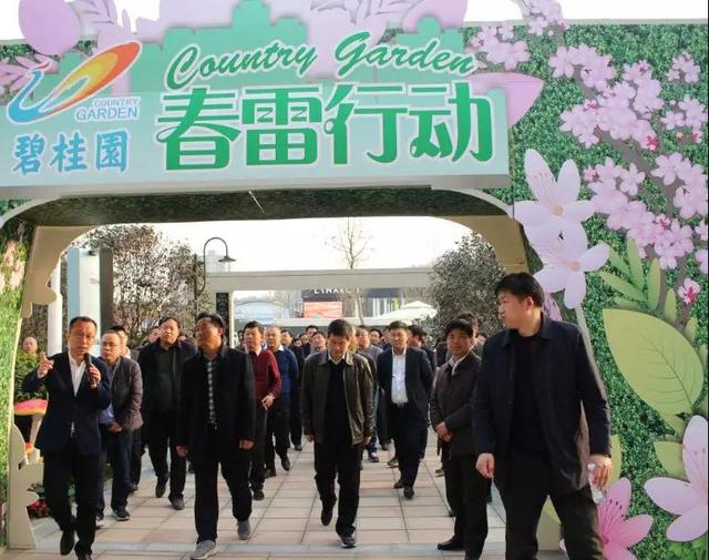 南阳市卧龙区主要领导莅临碧桂园翡翠山观摩指导工作